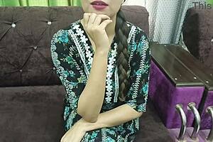 my asian stepsister tries a cock for the first time and enjoys licking it bent over