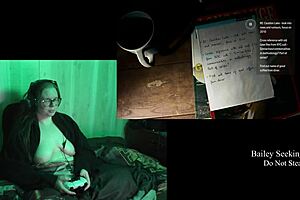 Alan Wake 2 naked playthrough part 2: commented gameplay with big natural tits and glasses fetish