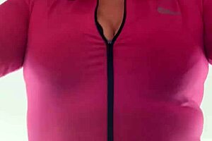 blonde at gym sweating horny from pussy to tits