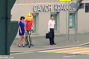 hidden cam captures jeny getting stripped in public... oh shit, she's nude outdoors!