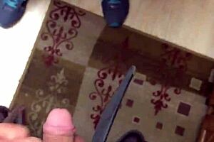 Michelle tyte bends for cumshot