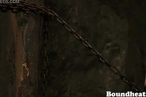 Innocent girl bound and whipped in bondage scene