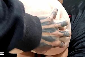 Tattooed Fit Hung Guy And Blonde Milf In Lingerie