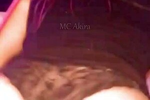 Brunette MC Akira Dancing and Flashing Big Natural Tits