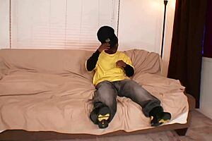 Real fat amateur housewife takes on massive black cock action