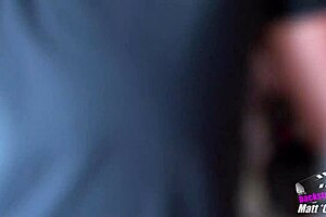 Behind the scenes, michelle de nere enjoys a backstage sperm party in the backroom.