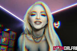 Inked Goth Hottie Lola Fae Shows Off Big Ass In Fishnets Before Intense Sex!