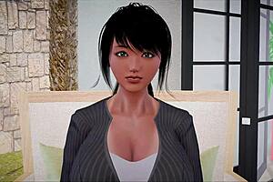 big tit brunette amateurs play in this game, sucking and teasing