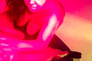 Beautiful Latina with natural breasts and brown eyes has a sensual cock experience