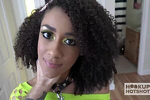 Horny Blatina Ariana Aimes Rides Huge Rough Cock