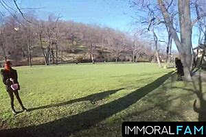 Mia Trejsi begs for double dicks in pussy pounding! 😍