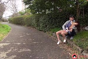 Kotori shirayuki teases with a wet blowjob in the public toilet