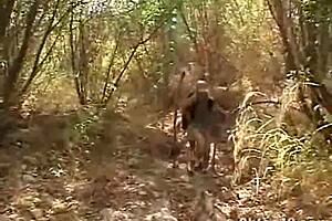 i lick chloe's pussy outdoors with striptease