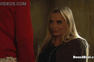 bent over slave gets spanked and fingered by horny mistress