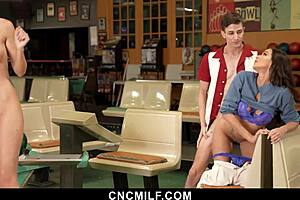 Hot Teen and Milf Enjoy Bowling and Free Use - Cncmilf
