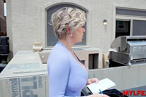 Mylfex lazy man distracts home inspector milf with rough anal ass riding face sitting.