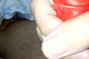 Latex Suit with Sheath Adds Spice to Amateur Costume Fun with Husband