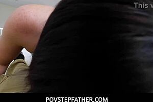 povstepfather - bratty stepdaughters best gift to stepdaddy- alex kane, deepthroat action