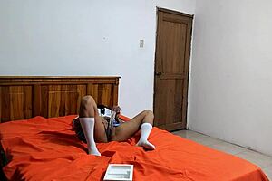 my cousin is a horny student who loves masturbating her pussy, it's so hot to watch