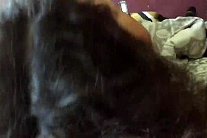 Pretty pawg gives intense long blowjob until guy nuts in mouth