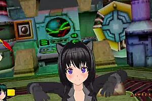 yukari katsubari strip bossfight with dancing striptease game undressing cute clothes ripped stockings