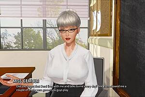 Ripples 6 game with curvy mature character