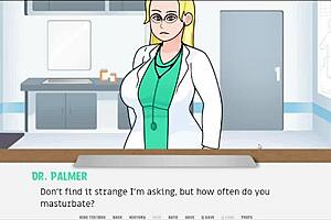 The doctor examines milf patient