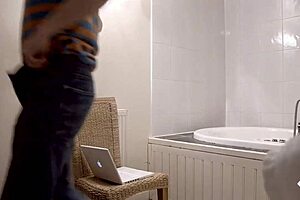 British cam girl with red hair meets a regular bareback enthusiast for a one on one session