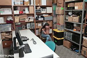 Caught Stealing By Police, Big Ass Ebony Girl With Tits