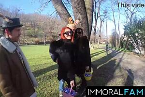 Mia Trejsi begs for double dicks in pussy pounding! 😍