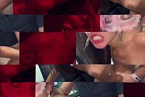 Two Men On The Swing With A Woman