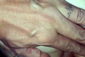 Wife's tight pussy gets pounded and filled with hot cum
