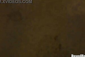 The lesbian madame punishes her slave, tied to a bathtub