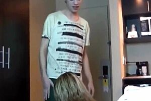 lonely mature stepmom seduces her 18yo stepson with blowjob