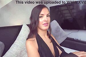 Demure chick is seducing hunk with her tits and juicy fellatio amateurs deepthroat small 18+ tits blowjob girlfriend fucking couple sex gay cum