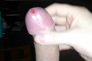 Masturbating to transvestite porn with a big cock and hot ass