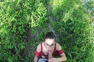 Lost Petite Girl Sucks Cock After I Save Her