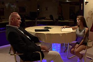 Jessie Andrews feels the sting of deepthroat in solo pain.