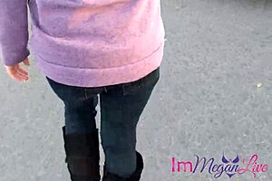 Public ripping wedgies - immeganlive?