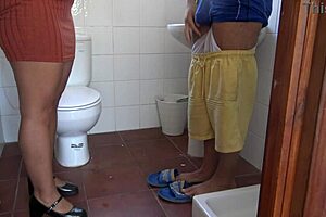 perverted stepmother wants stepson to piss in front of her, dirty milf amateurs horny close up
