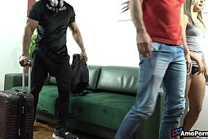 wife discovers why step-nephew was virgin with big cock