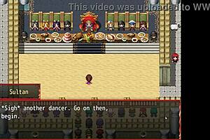 Muscular woman harem belly dance competition episode 3d