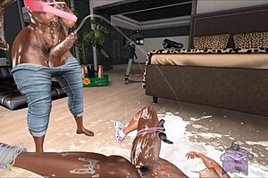 Notorious shemale teases with a massive load just for you.