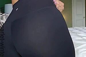 superhot teacher scarlets strips lingerie, rips clothes, masturbates to orgasm