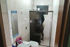 Hidden Camera Catches Latina Amateur In Interracial Moment