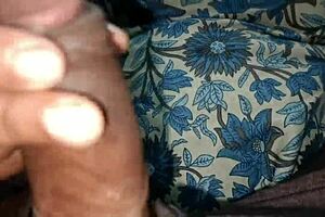 Indian guy gives cum in stepsister's mouth in bedroom