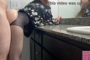 when my boyfriend's in the shower i suck his friend's huge dick deepthroat sloppy