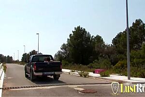 Small tits slut Lizzy Doll shares cock with blonde in doggystyle threesome