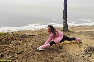 Flexible Girl Gets Banged in Public!