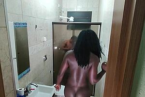 Hidden Camera Catches Latina Amateur In Interracial Moment